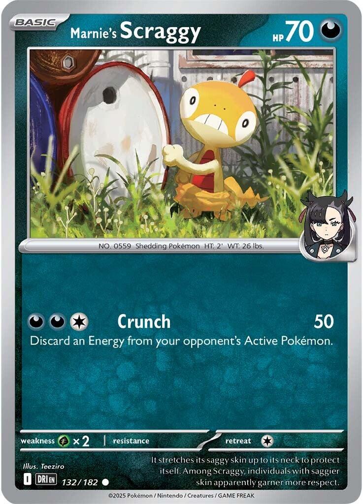 Marnie's Scraggy (132/182) [Scarlet & Violet: Destined Rivals] | Eastridge Sports Cards & Games