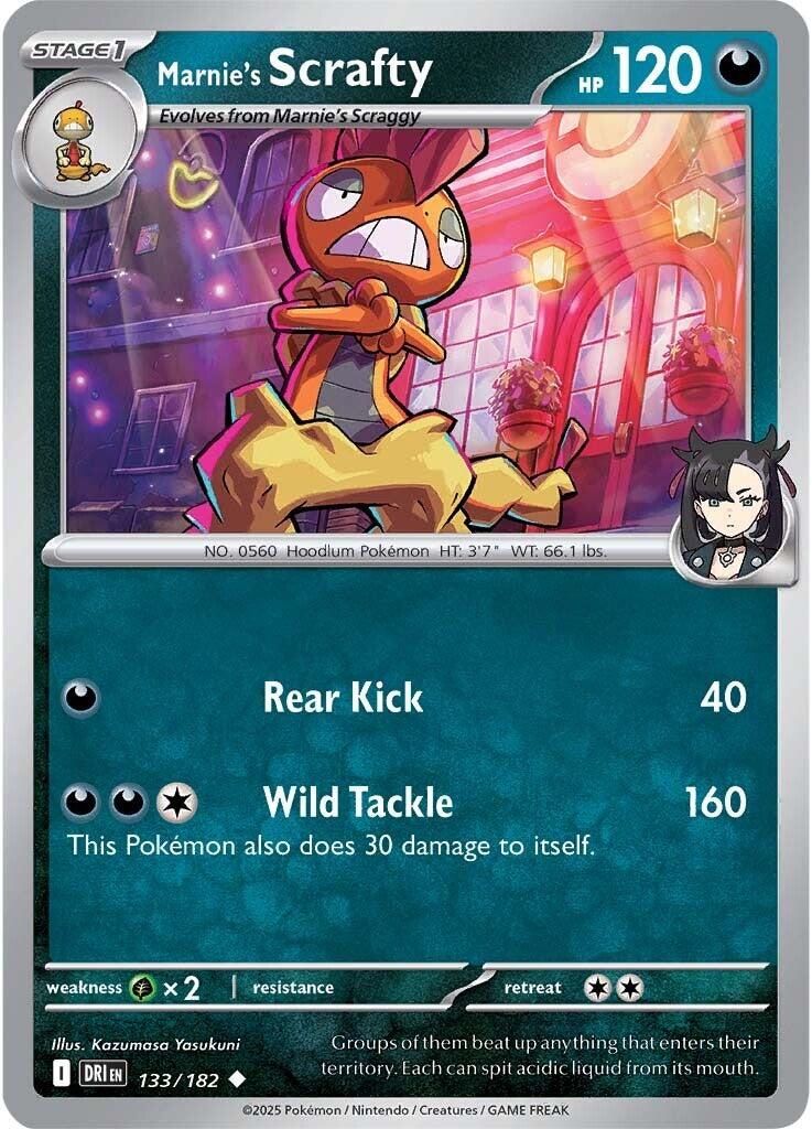 Marnie's Scrafty (133/182) [Scarlet & Violet: Destined Rivals] | Eastridge Sports Cards & Games