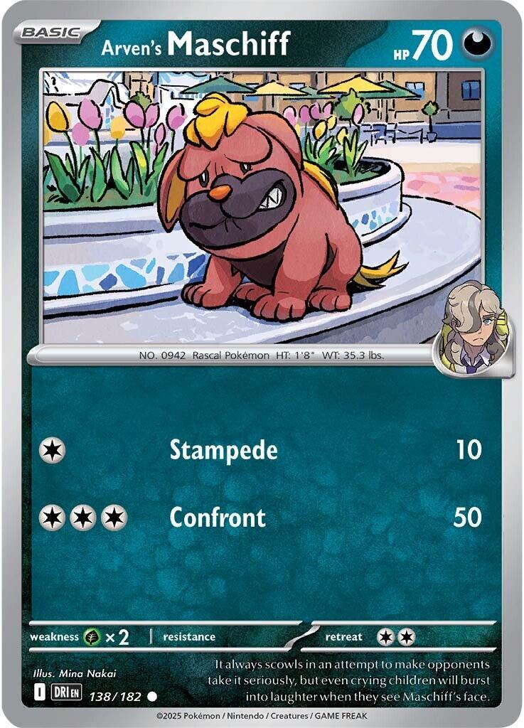 Arven's Maschiff (138/182) [Scarlet & Violet: Destined Rivals] | Eastridge Sports Cards & Games