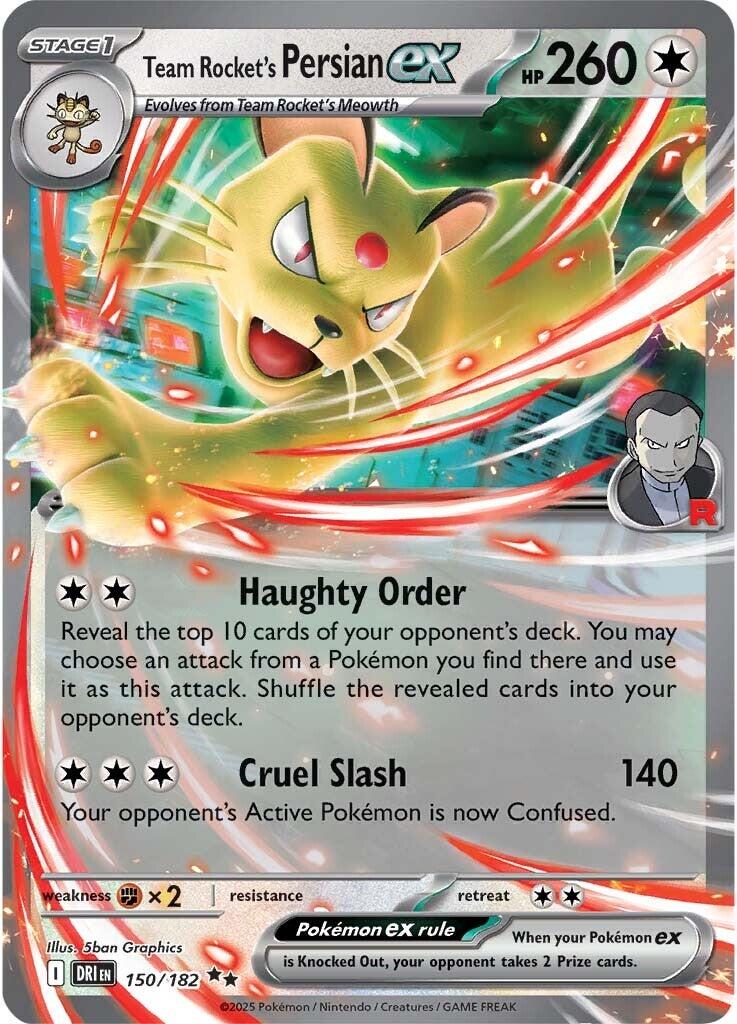 Team Rocket's Persian ex (150/182) [Scarlet & Violet: Destined Rivals] | Eastridge Sports Cards & Games