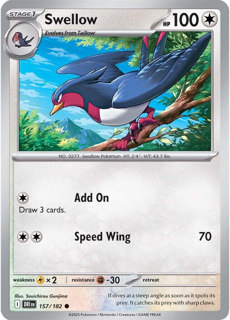 Swellow (157/182) [Scarlet & Violet: Destined Rivals] | Eastridge Sports Cards & Games