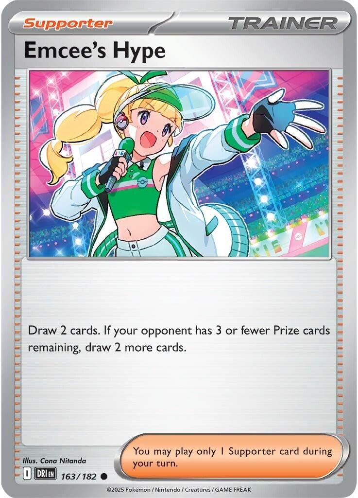 Emcee's Hype (163/182) [Scarlet & Violet: Destined Rivals] | Eastridge Sports Cards & Games
