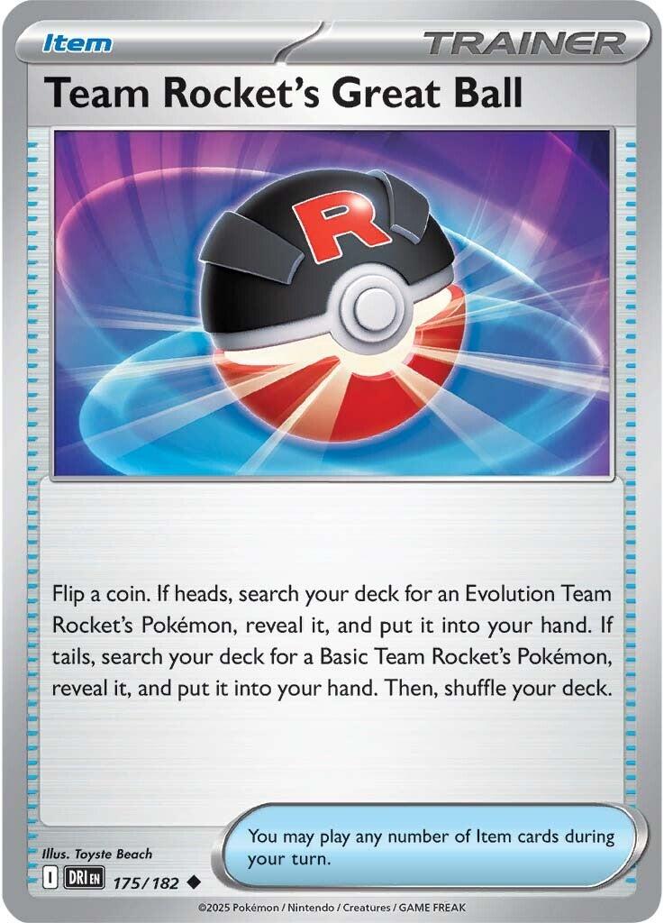 Team Rocket's Great Ball (175/182) [Scarlet & Violet: Destined Rivals] | Eastridge Sports Cards & Games