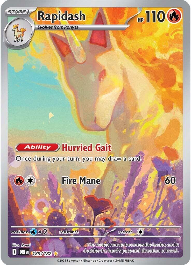Rapidash (189/182) [Scarlet & Violet: Destined Rivals] | Eastridge Sports Cards & Games