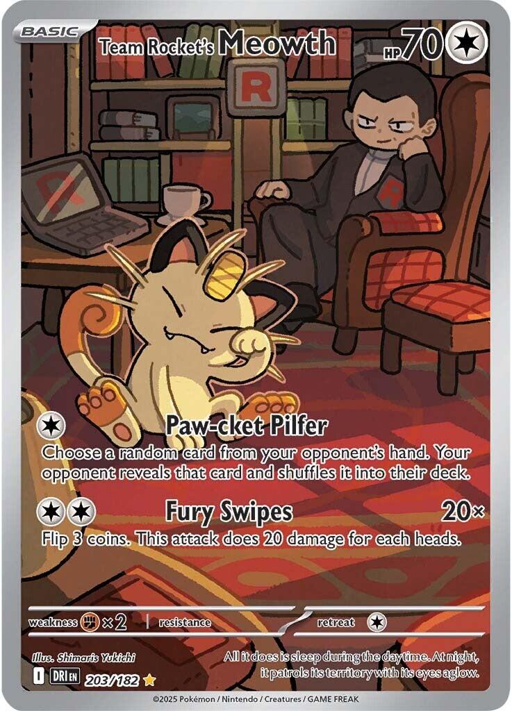 Team Rocket's Meowth (203/182) [Scarlet & Violet: Destined Rivals] | Eastridge Sports Cards & Games