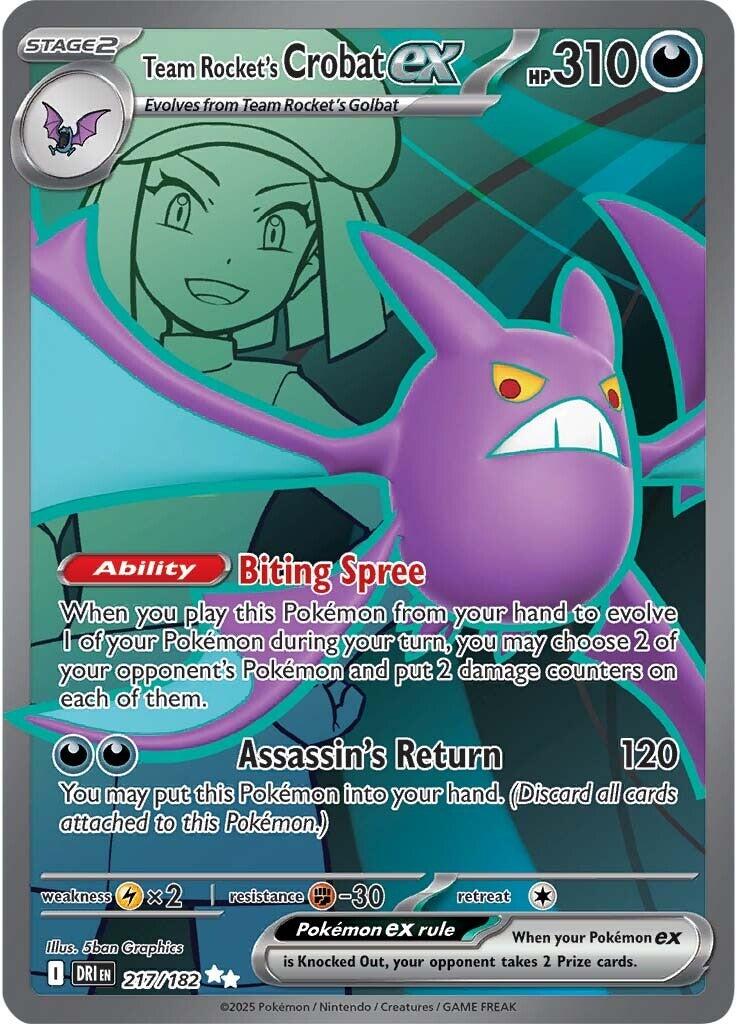 Team Rocket's Crobat ex (217/182) [Scarlet & Violet: Destined Rivals] | Eastridge Sports Cards & Games