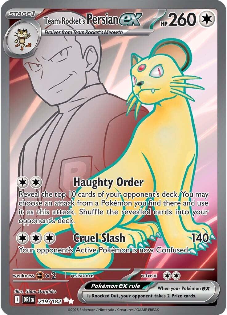 Team Rocket's Persian ex (219/182) [Scarlet & Violet: Destined Rivals] | Eastridge Sports Cards & Games