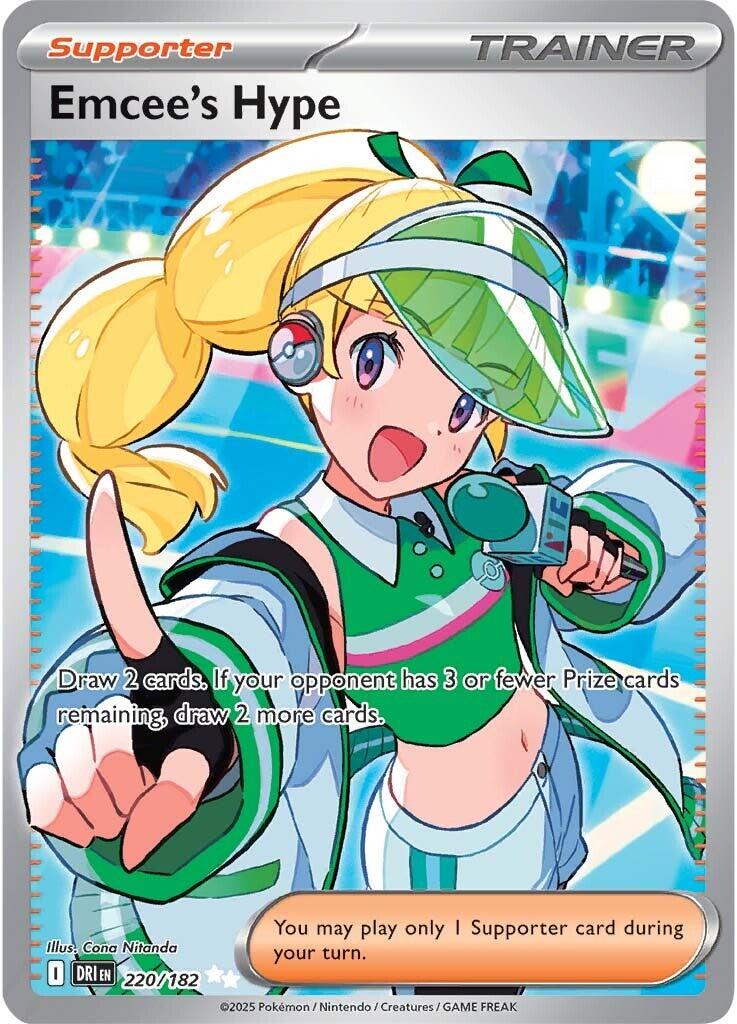 Emcee's Hype (220/182) [Scarlet & Violet: Destined Rivals] | Eastridge Sports Cards & Games