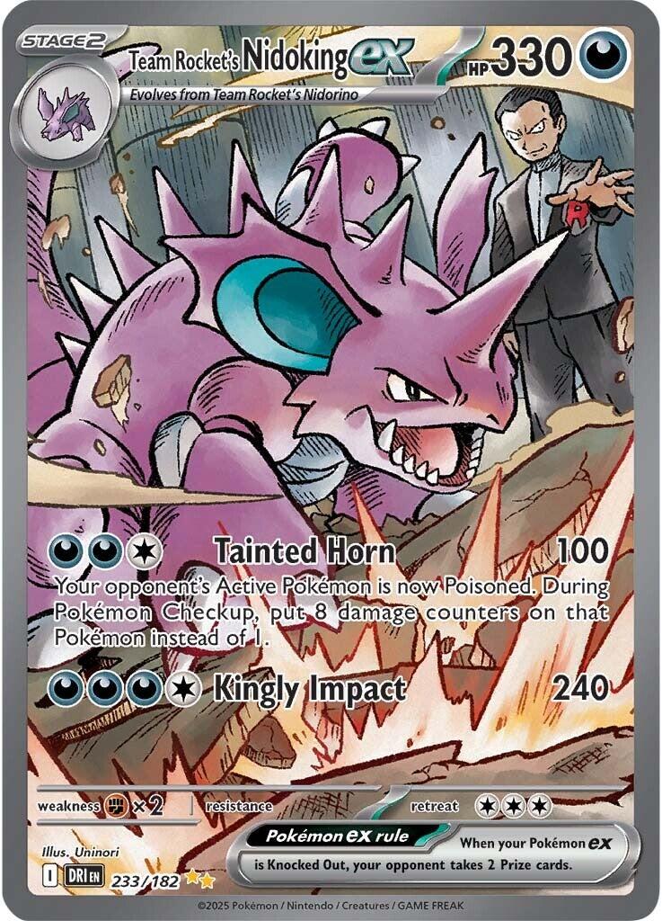 Team Rocket's Nidoking ex (233/182) [Scarlet & Violet: Destined Rivals] | Eastridge Sports Cards & Games