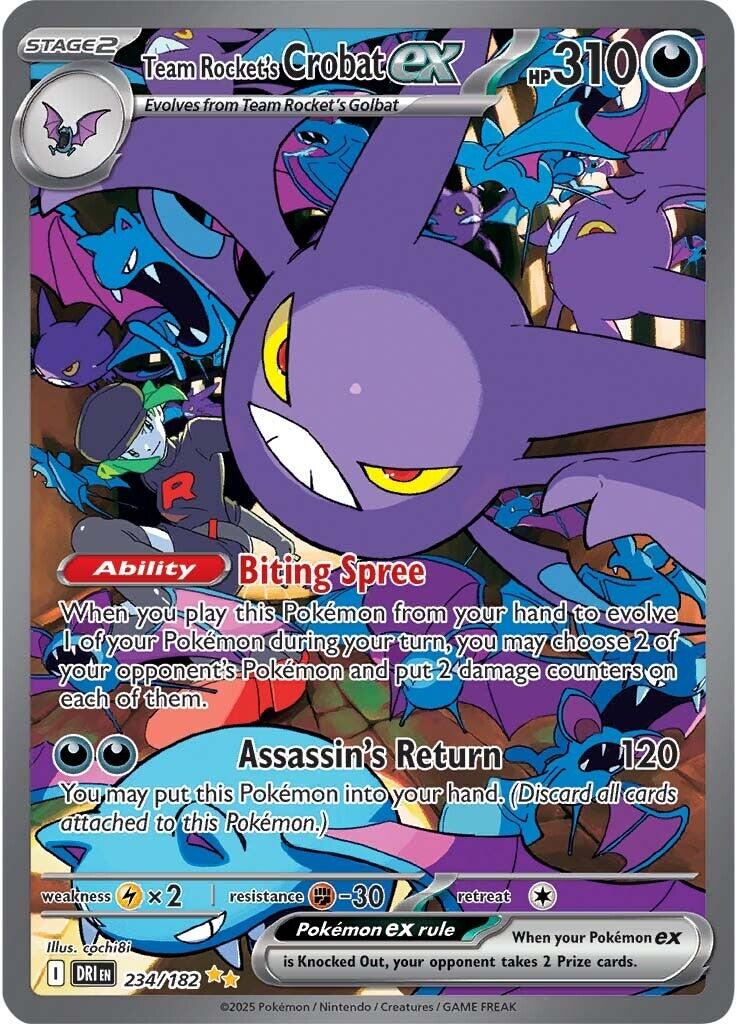 Team Rocket's Crobat ex (234/182) [Scarlet & Violet: Destined Rivals] | Eastridge Sports Cards & Games