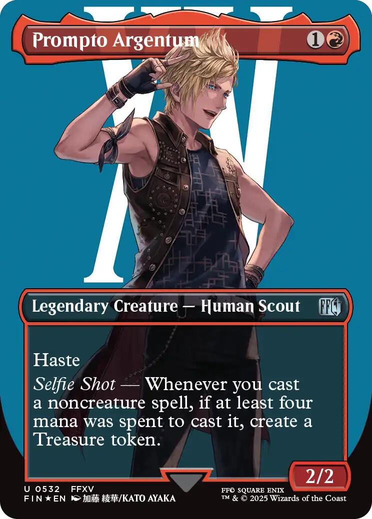 Prompto Argentum (Borderless) (Surge Foil) [FINAL FANTASY] | Eastridge Sports Cards & Games