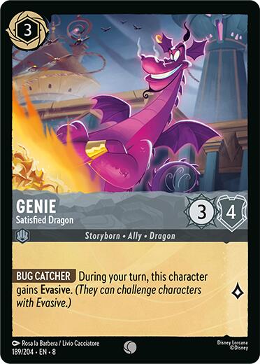 Genie - Satisfied Dragon (189/204) [Reign of Jafar] | Eastridge Sports Cards & Games