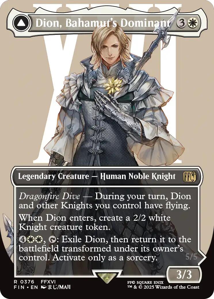 Dion, Bahamut's Dominant // Bahamut, Warden of Light (Borderless) [FINAL FANTASY] | Eastridge Sports Cards & Games