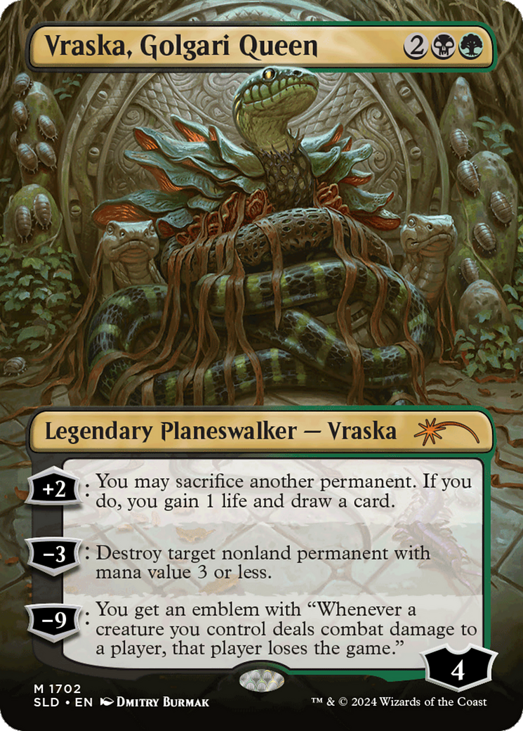 Vraska, Golgari Queen (1702) (Rainbow Foil) [Secret Lair Drop Series] | Eastridge Sports Cards & Games