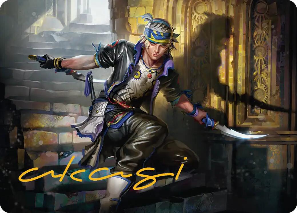 Locke Cole Art Card (Gold-Stamped Signature) [FINAL FANTASY Art Series] | Eastridge Sports Cards & Games