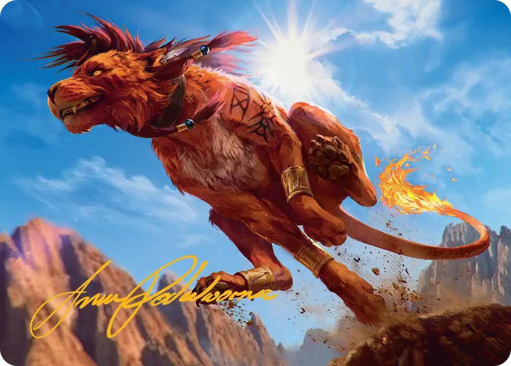Red XIII, Proud Warrior Art Card (Gold-Stamped Signature) [FINAL FANTASY Art Series] | Eastridge Sports Cards & Games
