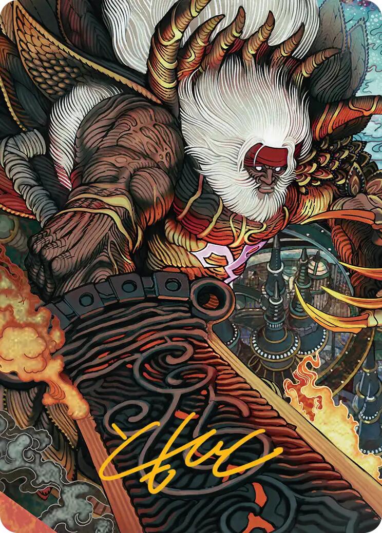 Braska's Final Aeon Art Card (Gold-Stamped Signature) [FINAL FANTASY Art Series] | Eastridge Sports Cards & Games