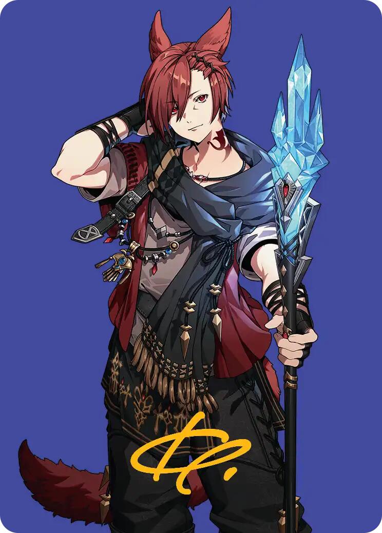G'raha Tia, Scion Reborn Art Card (51) (Gold-Stamped Signature) [FINAL FANTASY Art Series] | Eastridge Sports Cards & Games