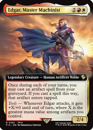 Edgar, Master Machinist (Extended Art) [FINAL FANTASY Commander]