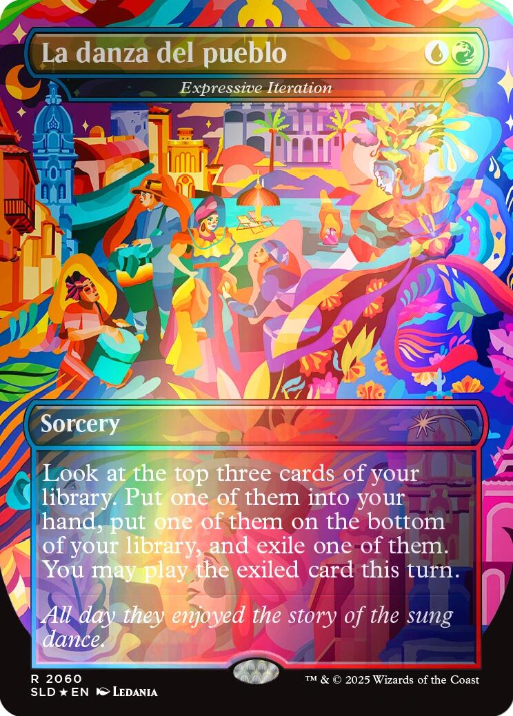 La danza del pueblo - Expressive Iteration (Rainbow Foil) [Secret Lair Drop Series] | Eastridge Sports Cards & Games