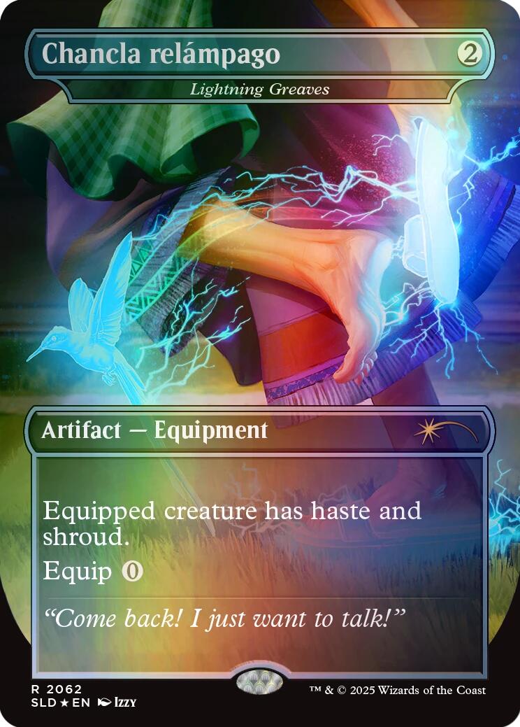 Chancla relampago - Lightning Greaves (Rainbow Foil) [Secret Lair Drop Series] | Eastridge Sports Cards & Games