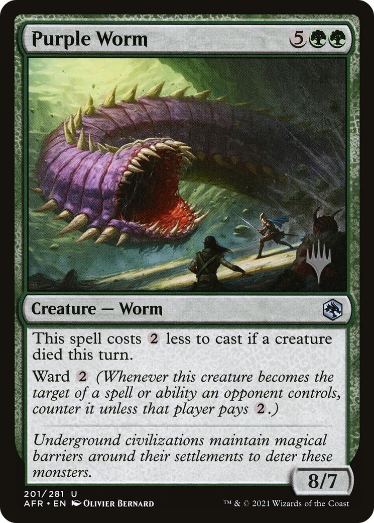 Purple Worm [Tarkir: Dragonstorm Promos] | Eastridge Sports Cards & Games