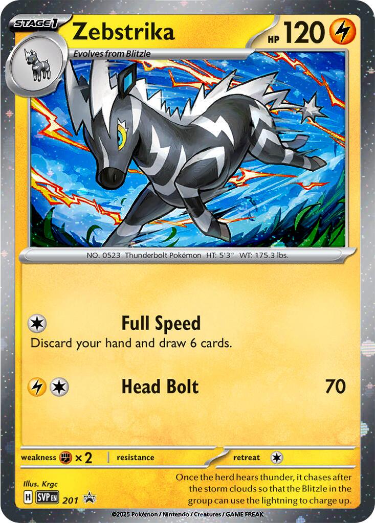 Zebstrika (201) (Cosmos Holo) [Scarlet & Violet: Black Star Promos] | Eastridge Sports Cards & Games