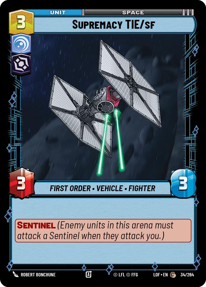 Supremacy TIE/sf (34/264) (34/264) [Legends of the Force] | Eastridge Sports Cards & Games
