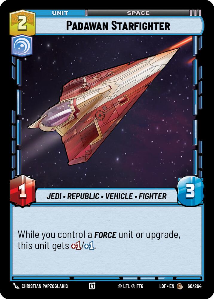 Padawan Starfighter (60/264) (60/264) [Legends of the Force] | Eastridge Sports Cards & Games