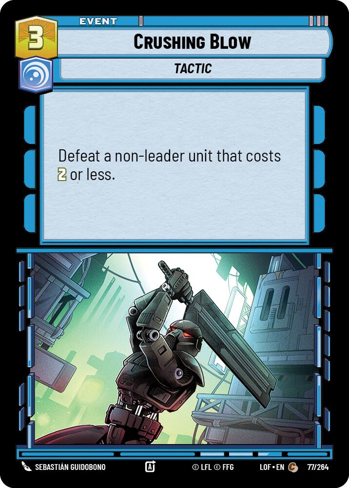 Crushing Blow (77/264) (77/264) [Legends of the Force] | Eastridge Sports Cards & Games