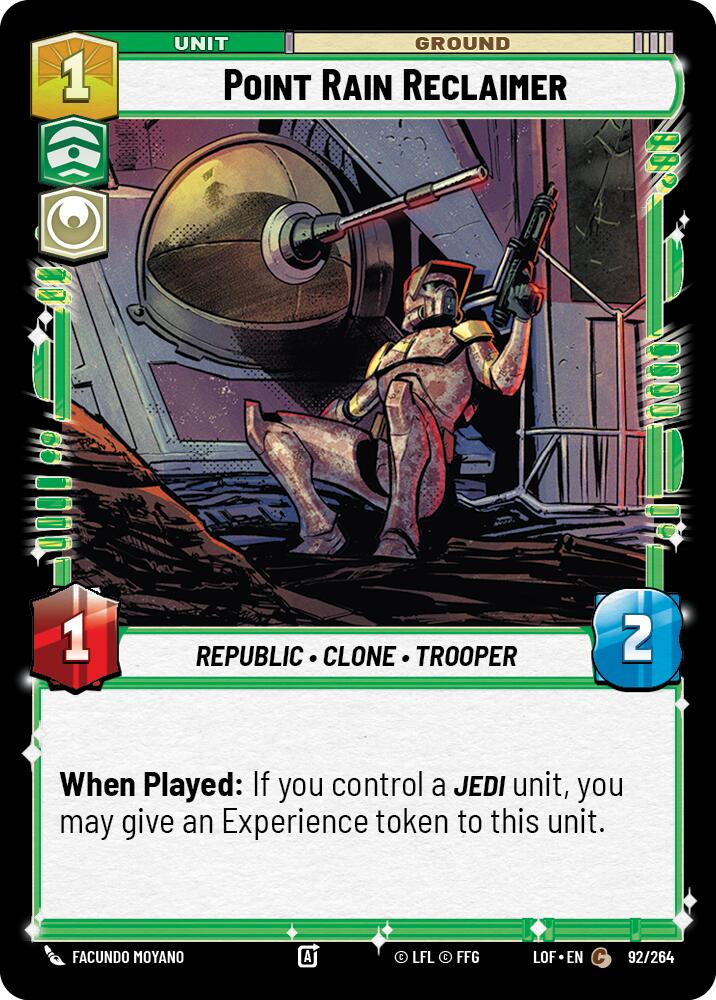 Point Rain Reclaimer (92/264) (92/264) [Legends of the Force] | Eastridge Sports Cards & Games
