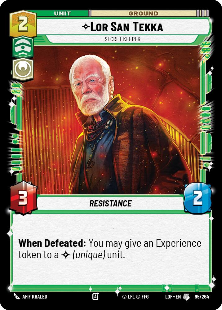 Lor San Tekka - Secret Keeper (95/264) (95/264) [Legends of the Force] | Eastridge Sports Cards & Games