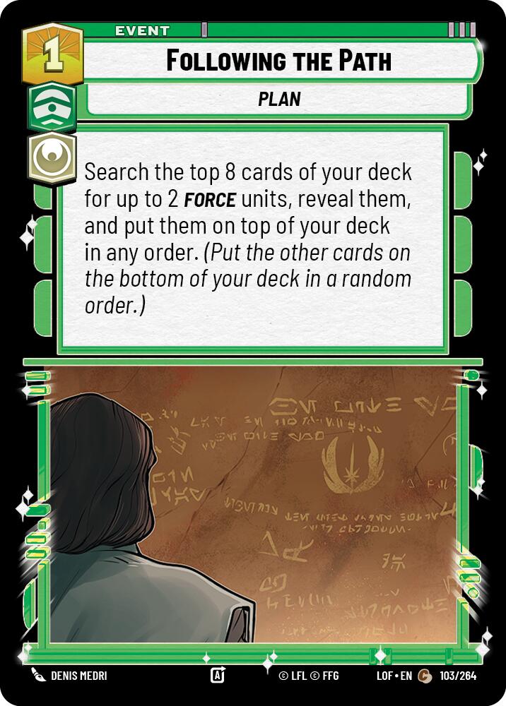 Following the Path (103/264) (103/264) [Legends of the Force] | Eastridge Sports Cards & Games
