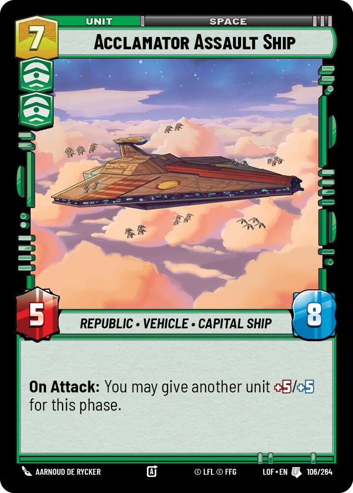 Acclamator Assault Ship (106/264) (106/264) [Legends of the Force] | Eastridge Sports Cards & Games