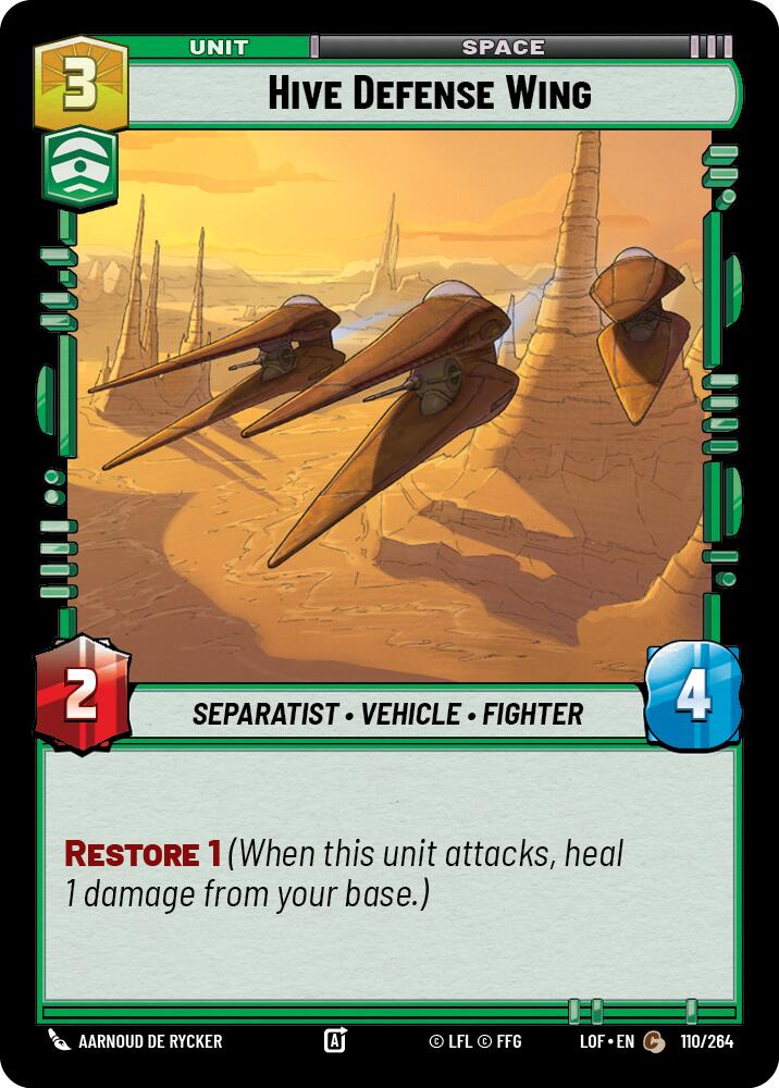Hive Defense Wing (110/264) (110/264) [Legends of the Force] | Eastridge Sports Cards & Games