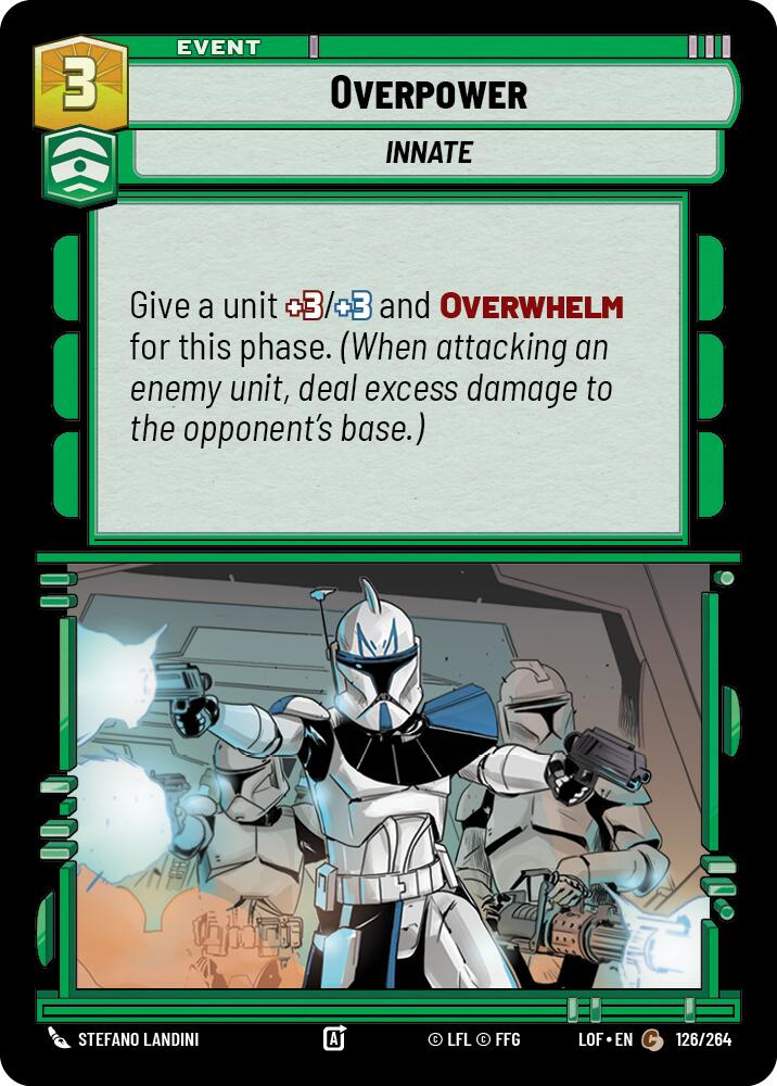 Overpower (126/264) (126/264) [Legends of the Force] | Eastridge Sports Cards & Games