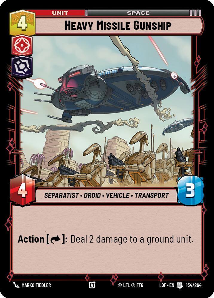 Heavy Missile Gunship (134/264) (134/264) [Legends of the Force] | Eastridge Sports Cards & Games