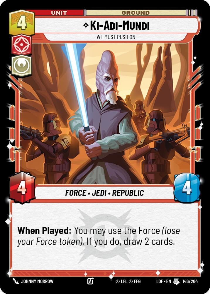 Ki-Adi-Mundi - We Must Push On (146/264) (146/264) [Legends of the Force] | Eastridge Sports Cards & Games