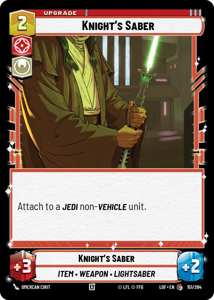 Knight's Saber (151/264) (151/264) [Legends of the Force] | Eastridge Sports Cards & Games