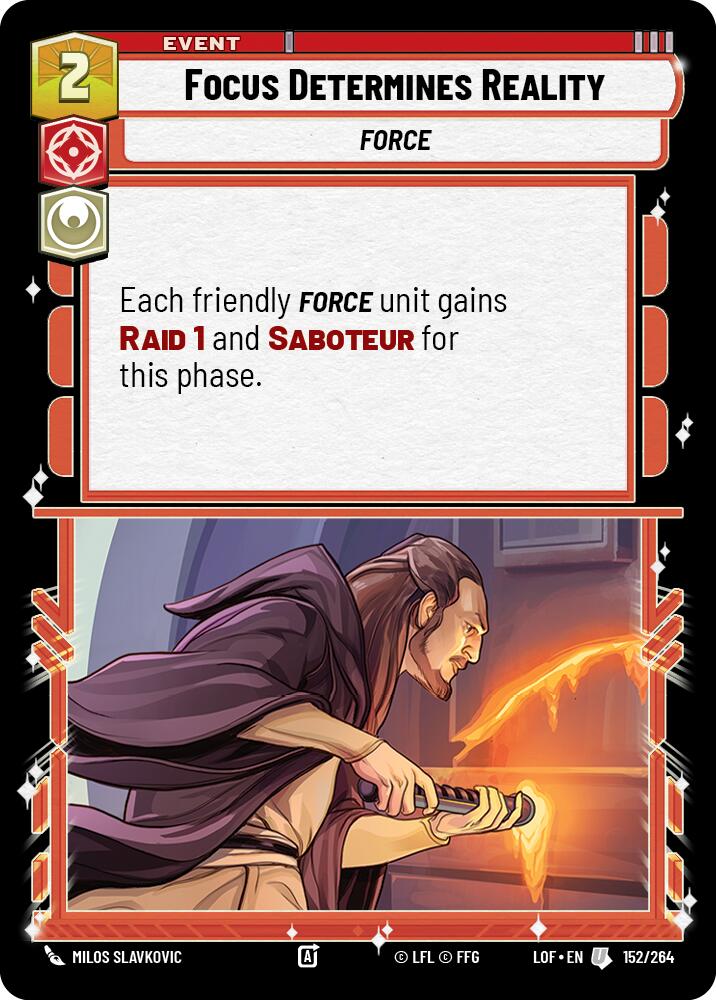 Focus Determines Reality (152/264) (152/264) [Legends of the Force] | Eastridge Sports Cards & Games