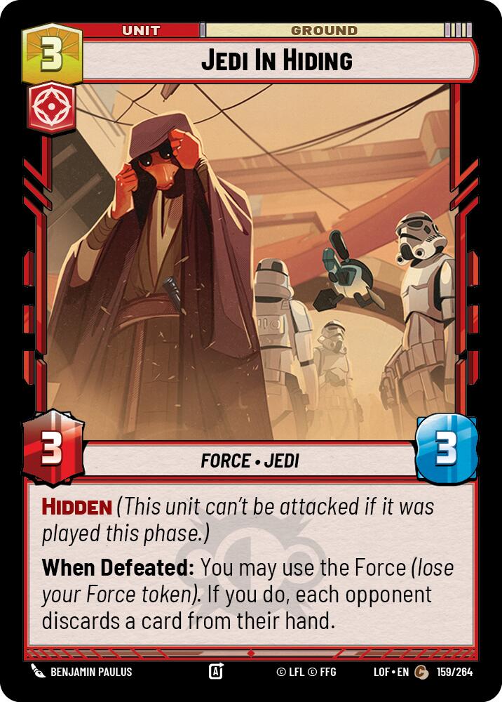 Jedi In Hiding (159/264) (159/264) [Legends of the Force] | Eastridge Sports Cards & Games