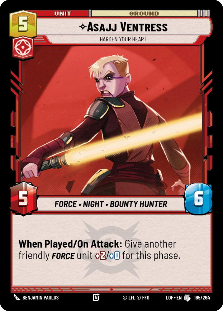 Asajj Ventress - Harden Your Heart (165/264) (165/264) [Legends of the Force] | Eastridge Sports Cards & Games