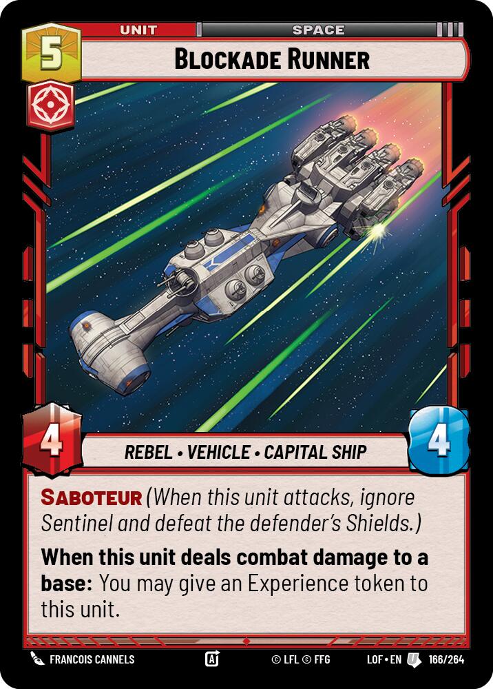 Blockade Runner (166/264) (166/264) [Legends of the Force] | Eastridge Sports Cards & Games