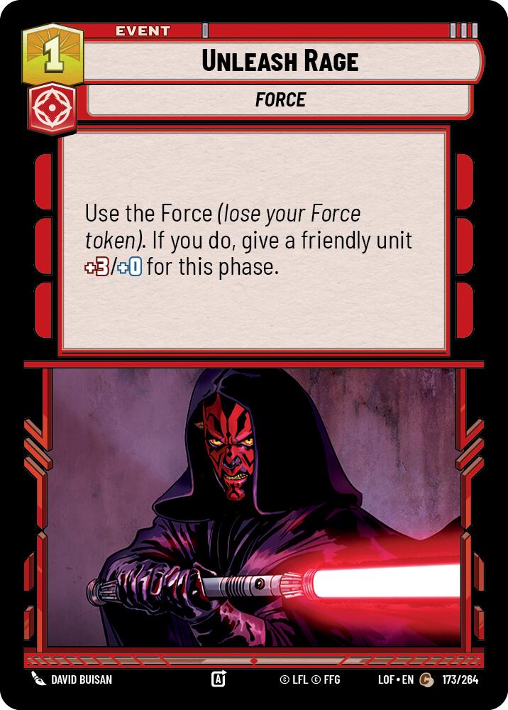 Unleash Rage (173/264) (173/264) [Legends of the Force] | Eastridge Sports Cards & Games