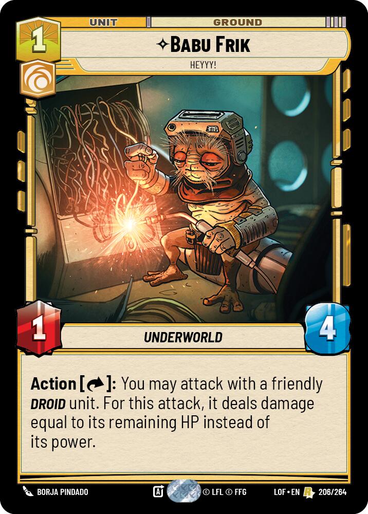 Babu Frik - Heyyy! (206/264) (206/264) [Legends of the Force] | Eastridge Sports Cards & Games