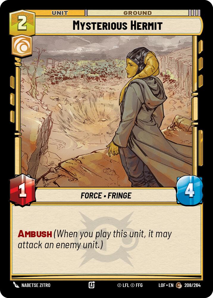 Mysterious Hermit (208/264) (208/264) [Legends of the Force] | Eastridge Sports Cards & Games