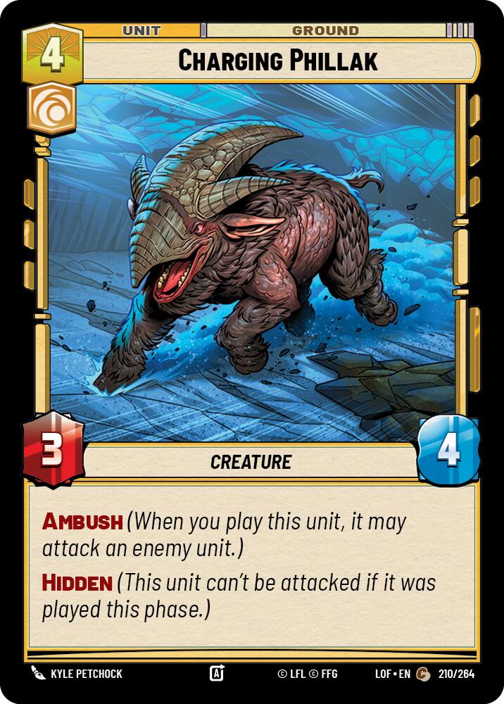 Charging Phillak (210/264) (210/264) [Legends of the Force] | Eastridge Sports Cards & Games