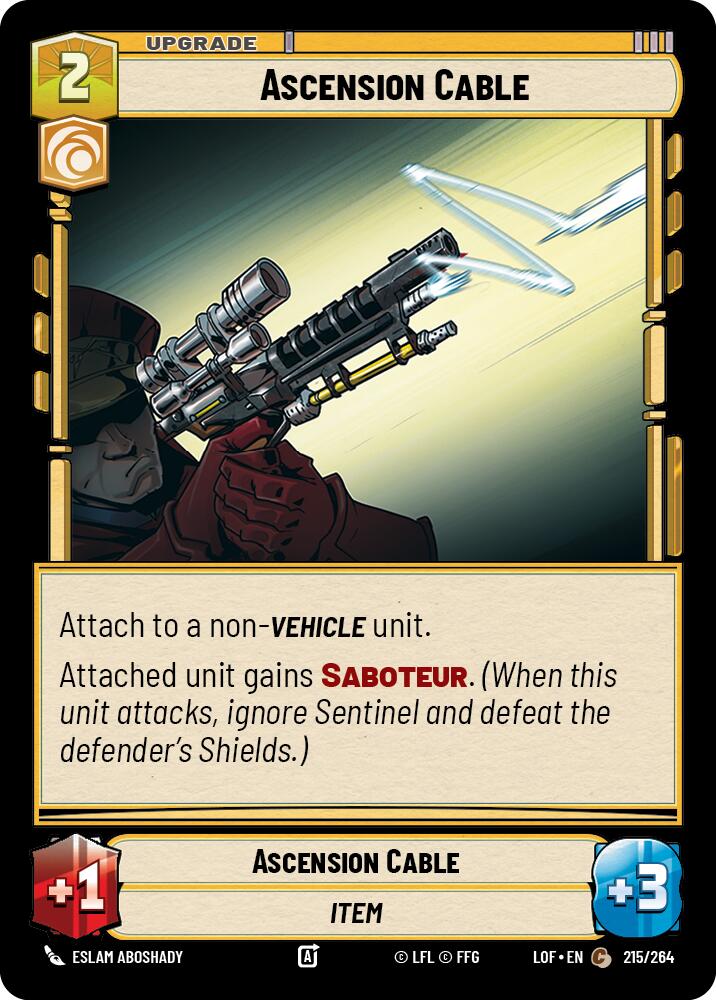 Ascension Cable (215/264) (215/264) [Legends of the Force] | Eastridge Sports Cards & Games
