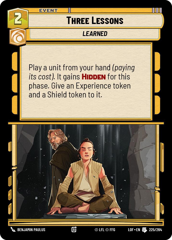 Three Lessons (225/264) (225/264) [Legends of the Force] | Eastridge Sports Cards & Games