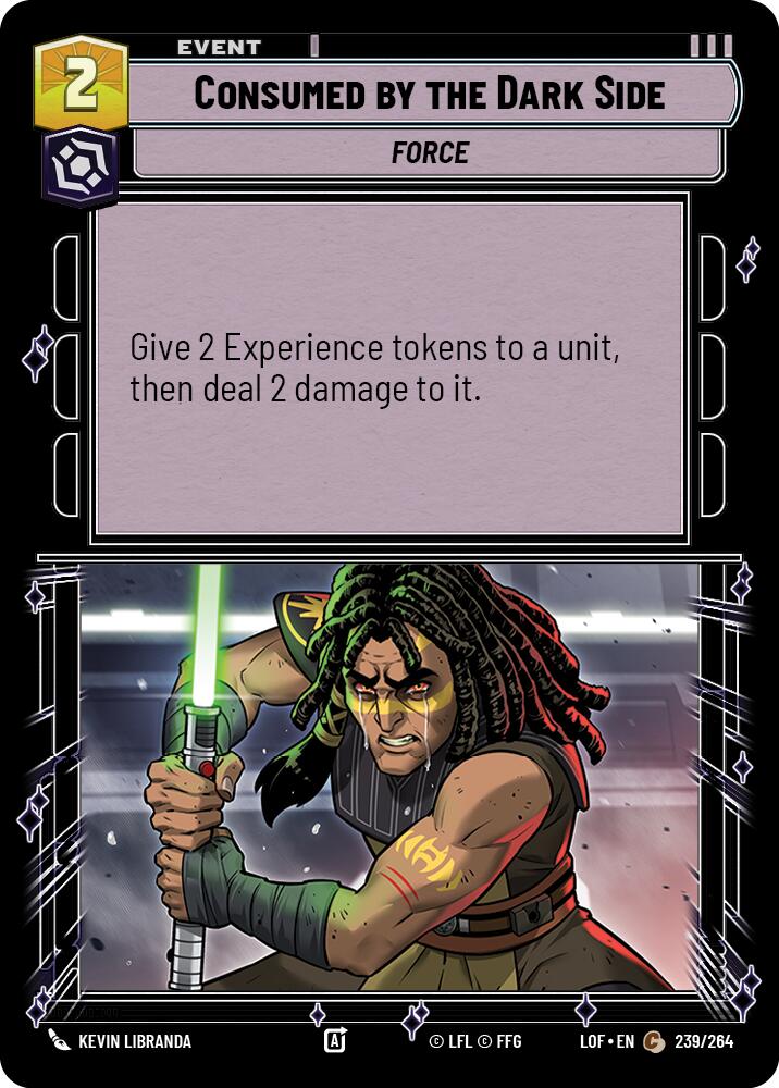 Consumed by the Dark Side (239/264) (239/264) [Legends of the Force] | Eastridge Sports Cards & Games